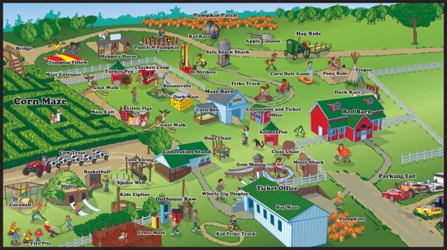 Farm Map - A-Mazing Acres Corn Maze